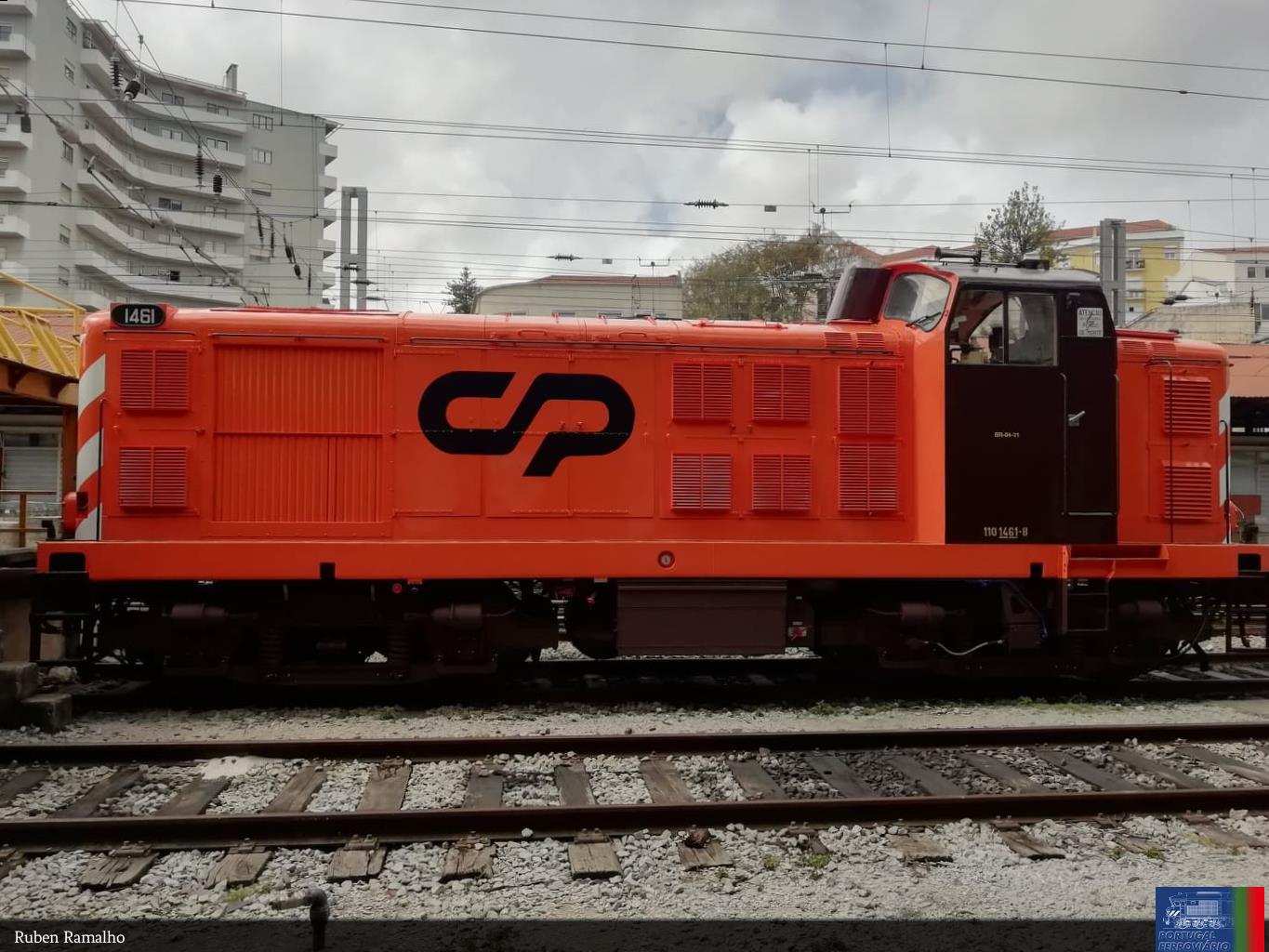 Locomotiva 1461 em Santa Apolónia