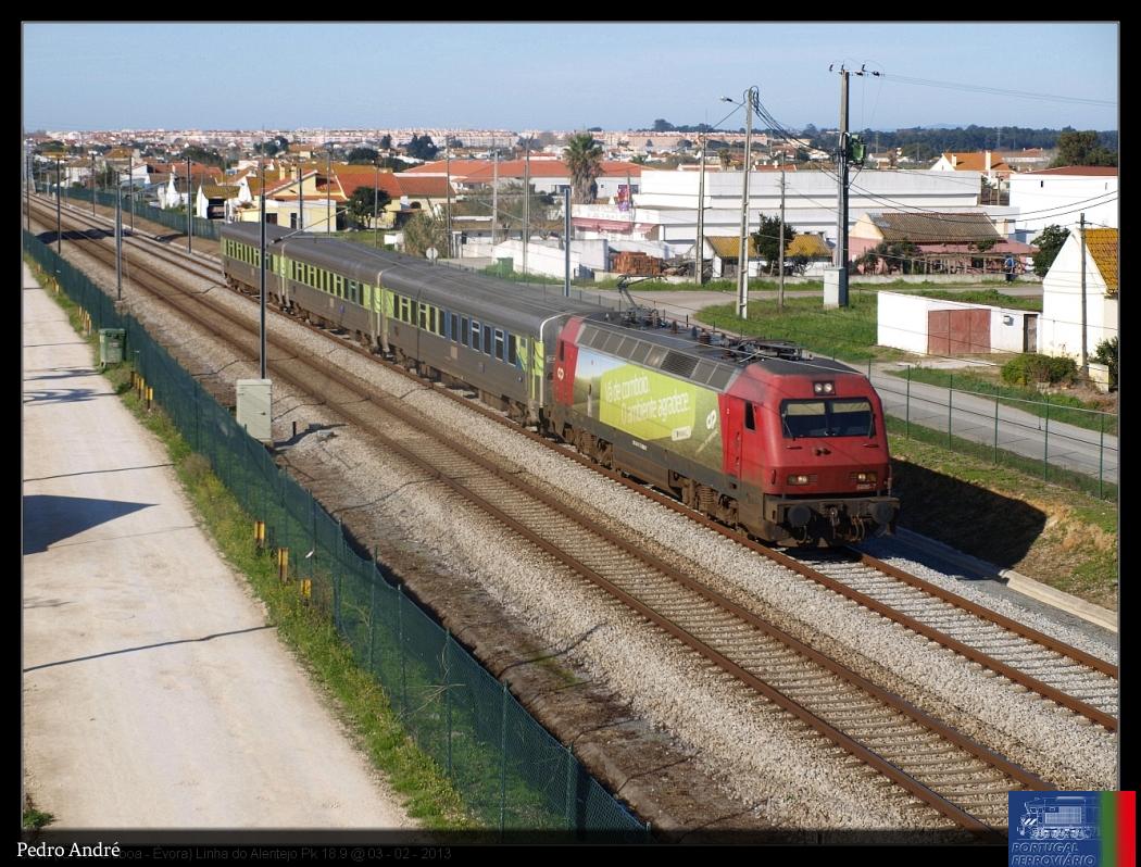 5606 (IC 594 Lisboa - Évora) Linha do Alentejo Pk 