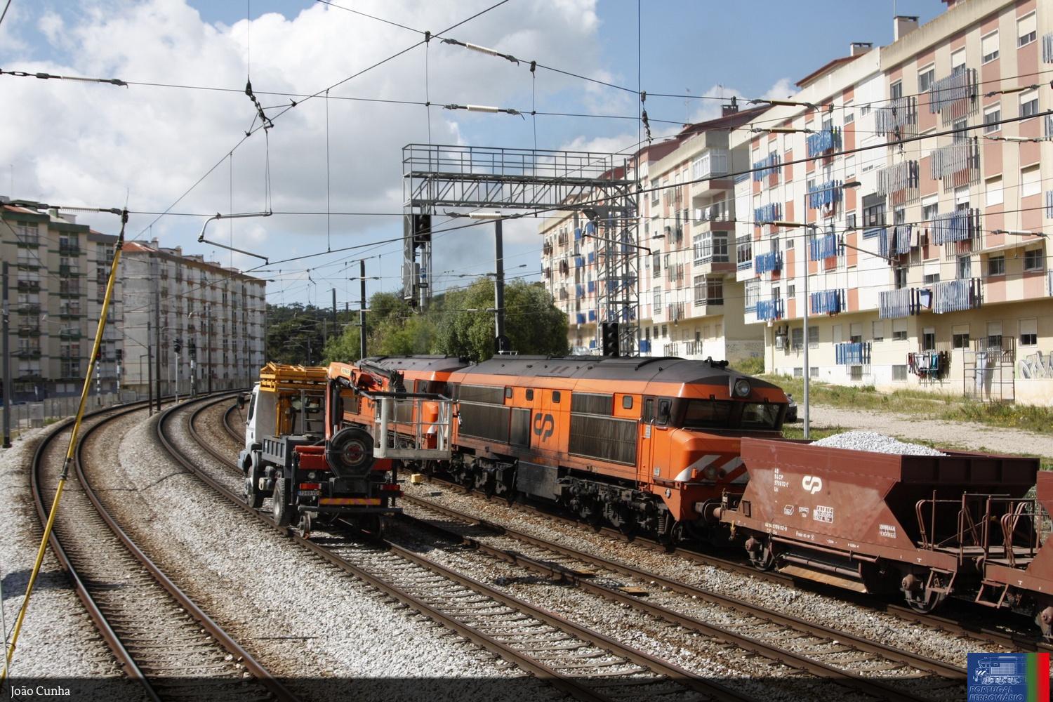 Obras na linha de Sintra
